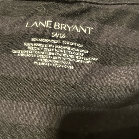 Lane Bryant Black Rock Star Top Plus Size 14/16 - Picture 6 of 6